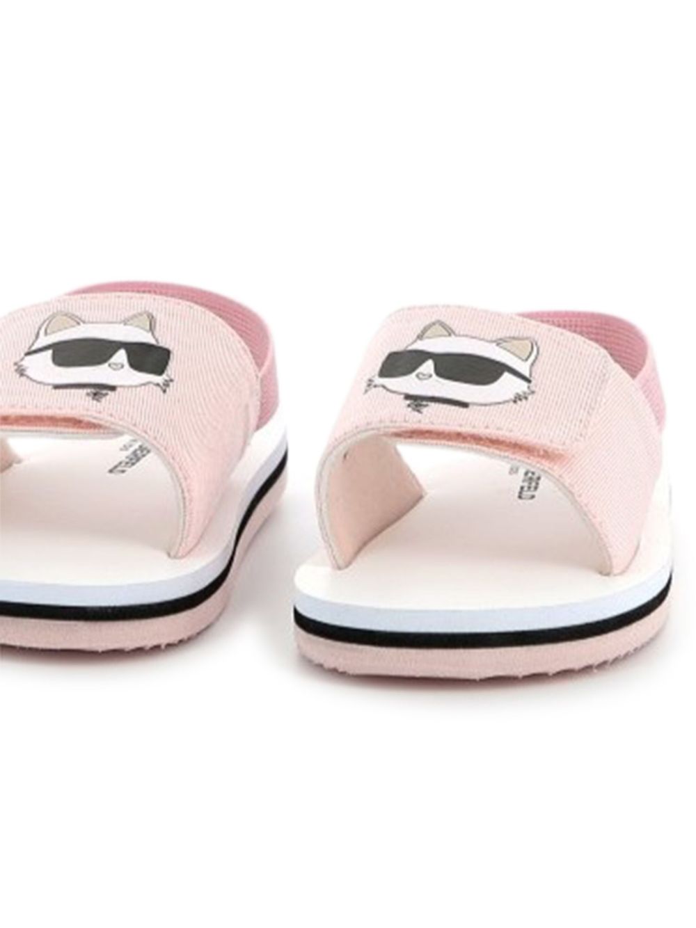 Karl Lagerfeld Kids Choupette-print sandals - Roze