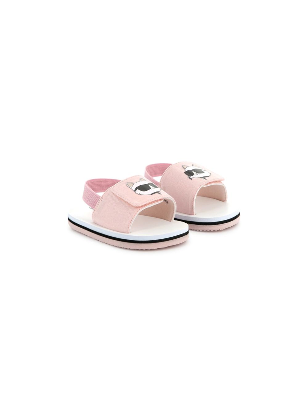 Karl Lagerfeld Kids Choupette-print sandals Pink