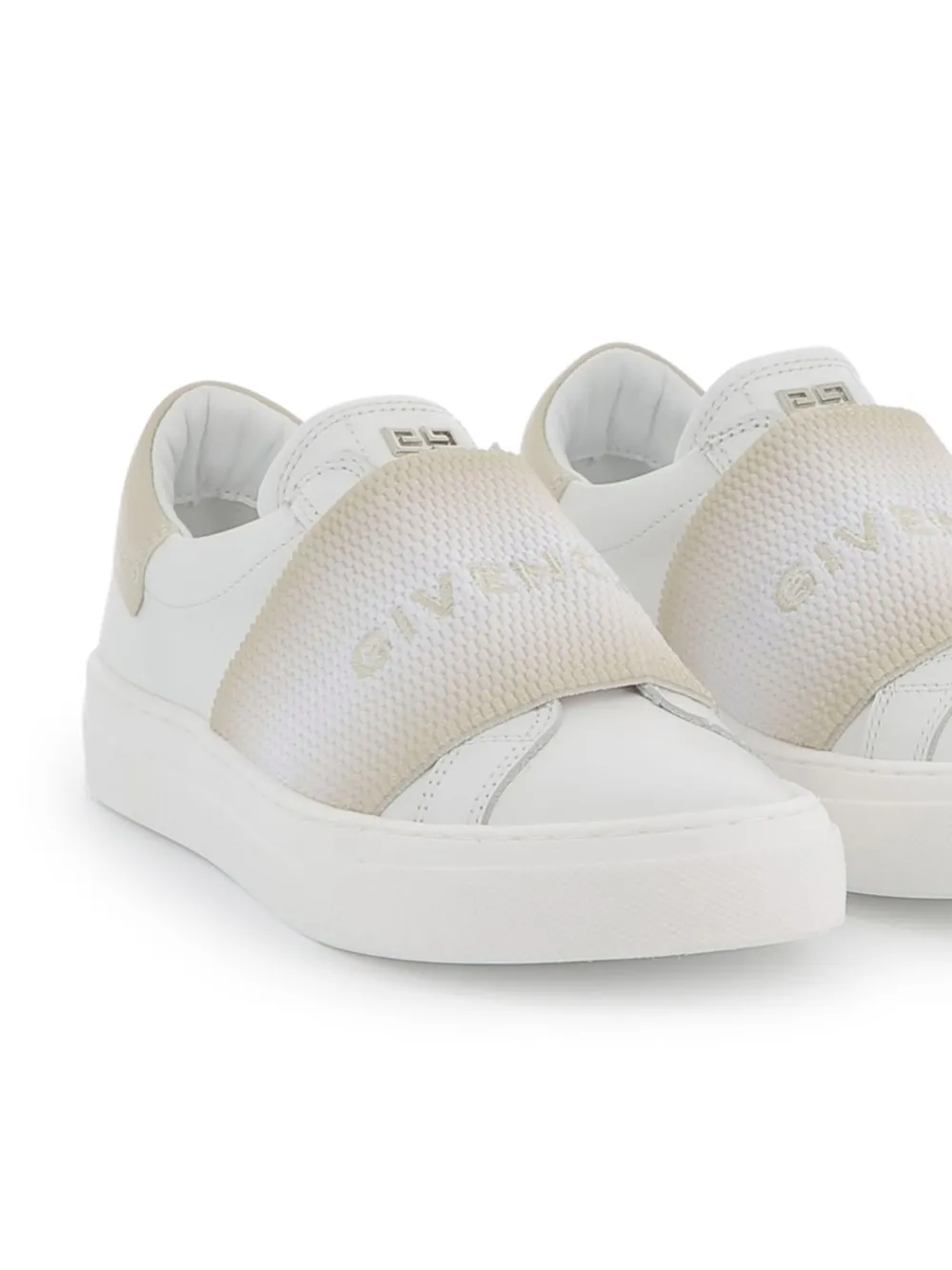 Givenchy Kids Sneakers met geborduurd logo - Wit