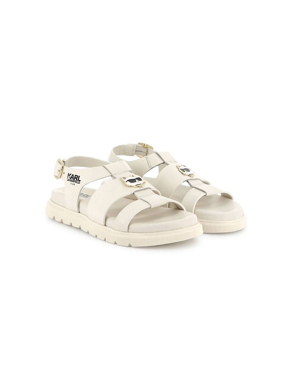 Karl Lagerfeld Kids Choupette-appliqué sandals Neutrals