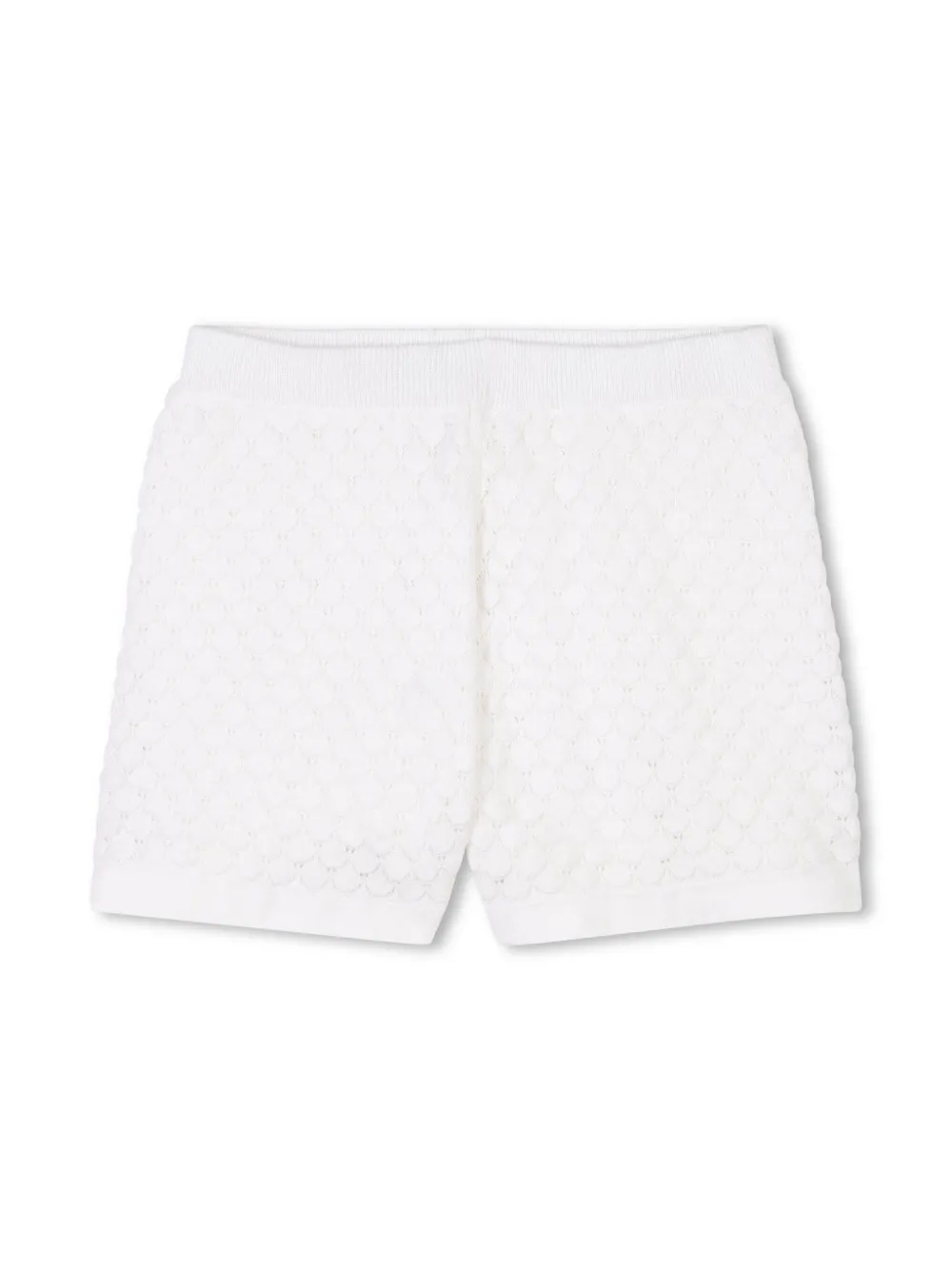 Chloé Kids Tanktop en shorts van biologisch katoen Wit