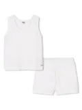 Chloé Kids organic cotton tank top and shorts set - White