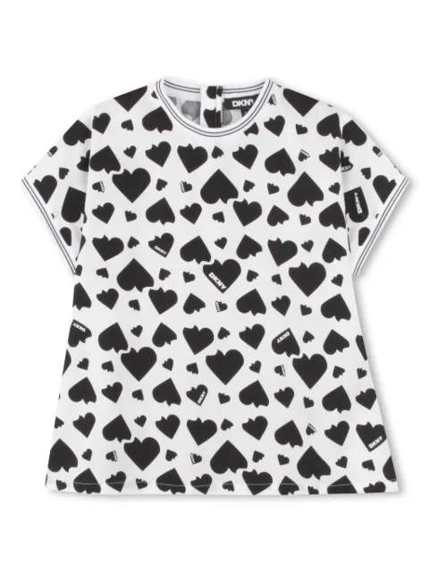 Dkny Kids heart-print T-shirt