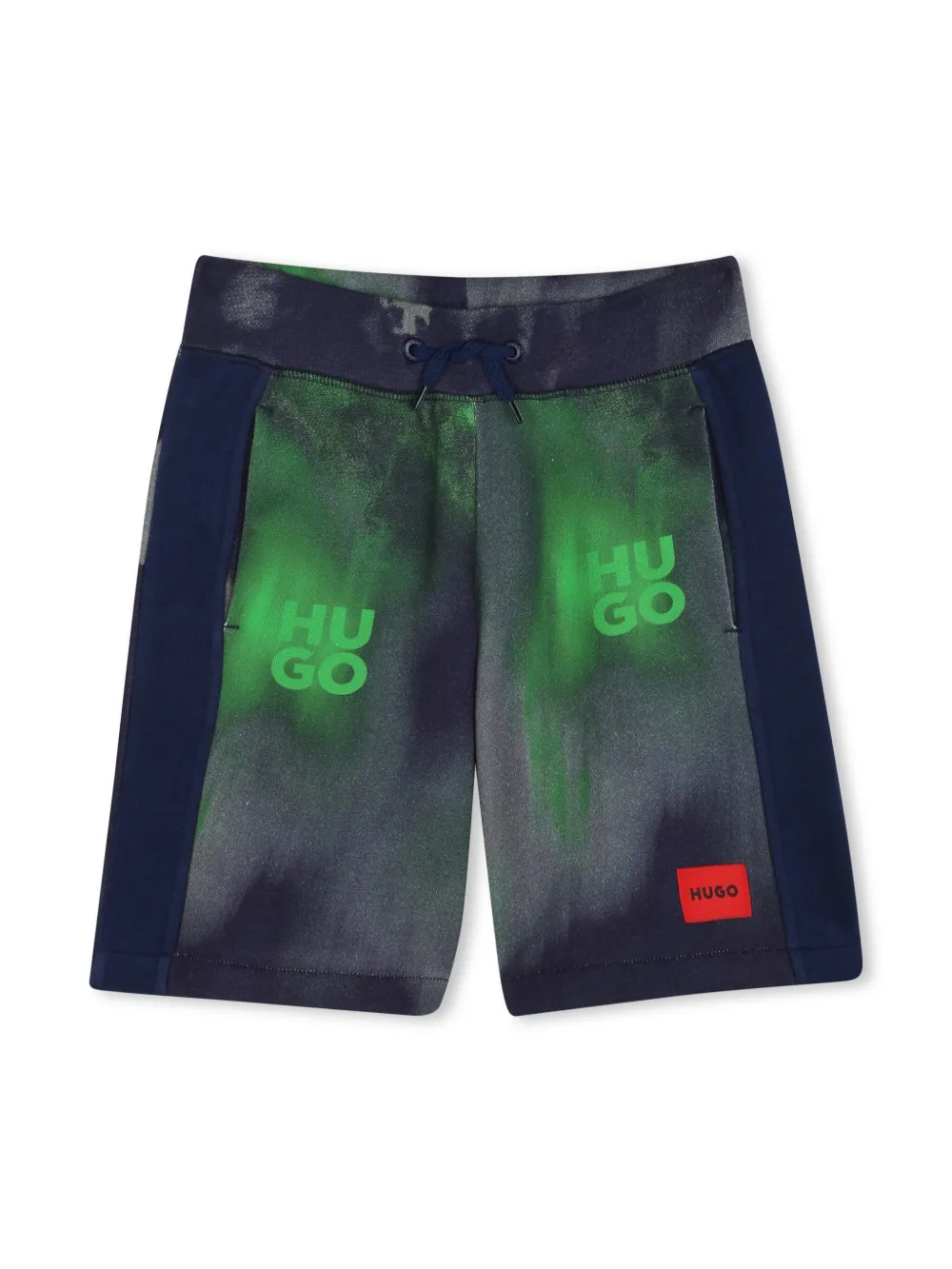 HUGO KIDS Shorts met logoprint Groen