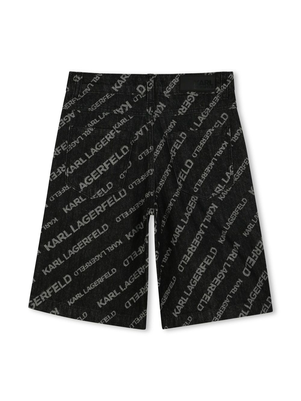 Karl Lagerfeld Kids Spijkershorts - Grijs