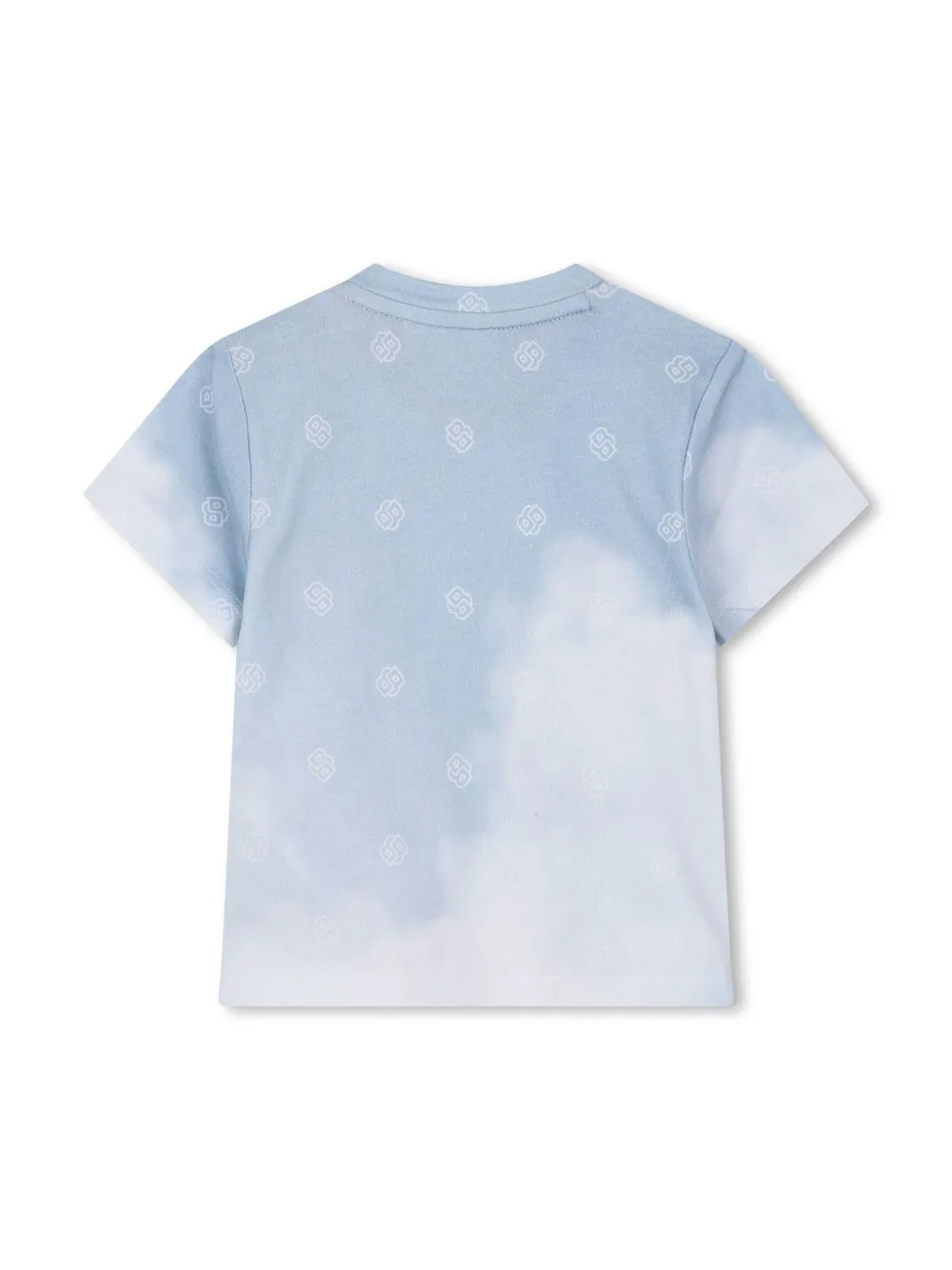 BOSS Kidswear T-shirt met monogramprint Blauw