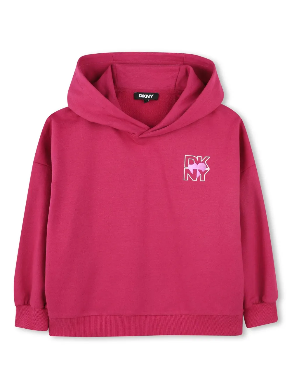 Dkny Kids Hoodie met logoprint Roze