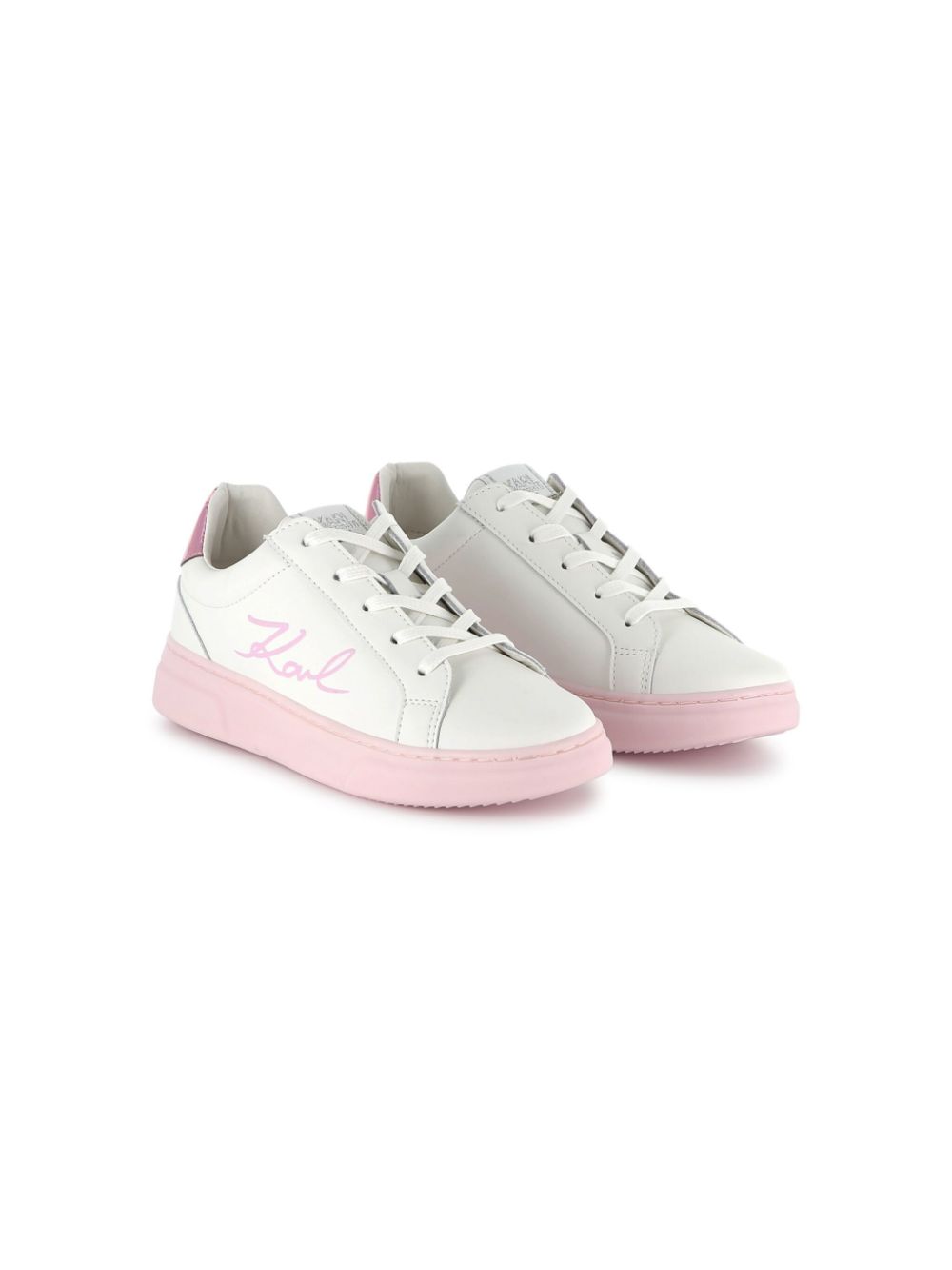 Karl Lagerfeld Kids Karl Signature sneakers Wit