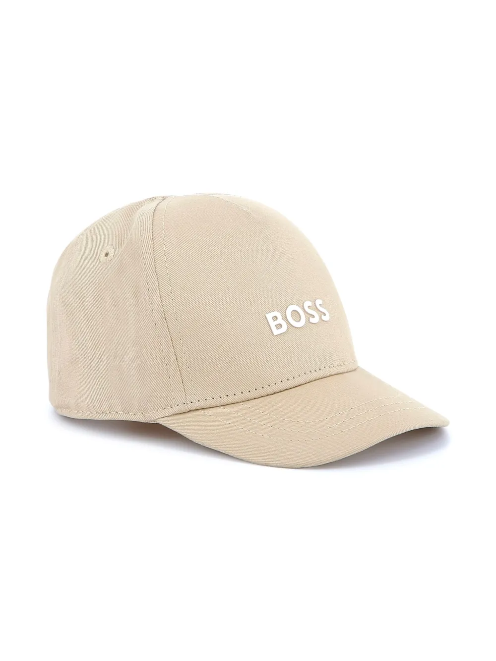 BOSS Kidswear Honkbalpet met logo-applicatie Beige