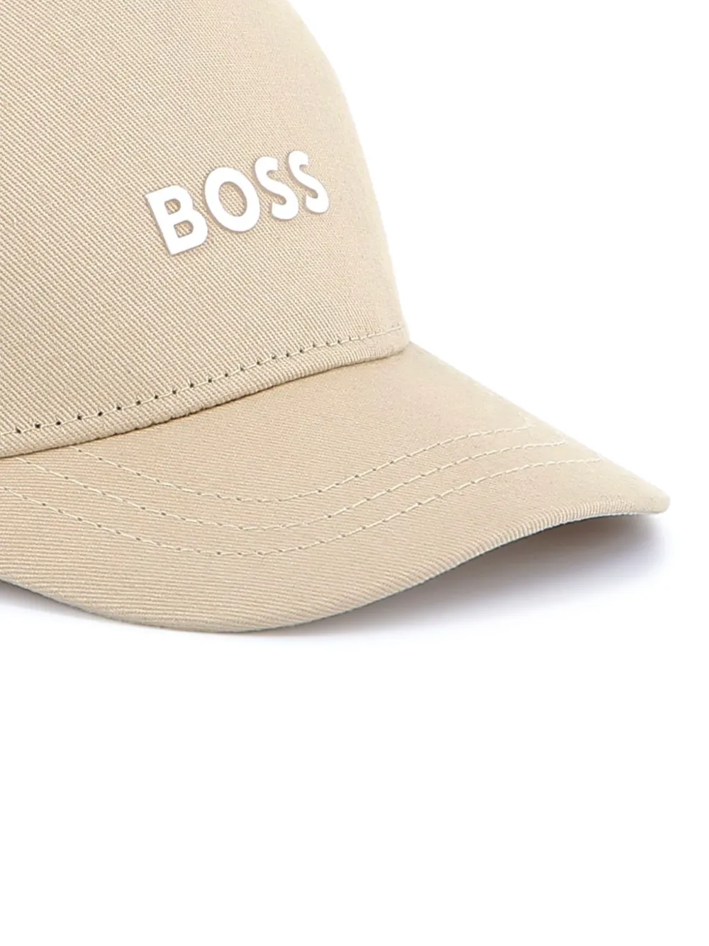 BOSS Kidswear Honkbalpet met logo-applicatie Beige
