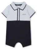 BOSS Kidswear logo-print romper - Blue