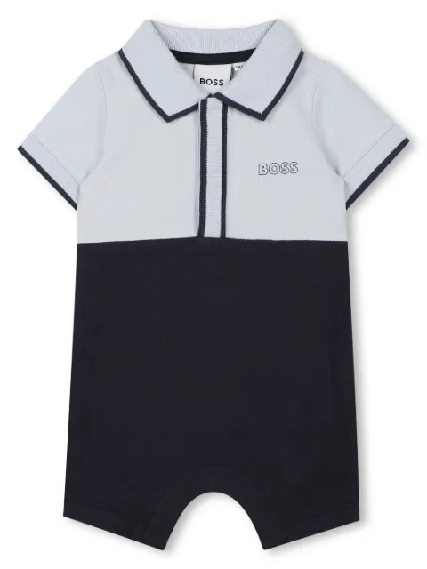 BOSS Kidswear romper con logo estampado