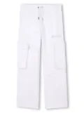 Givenchy Kids drawstring cargo trousers - White