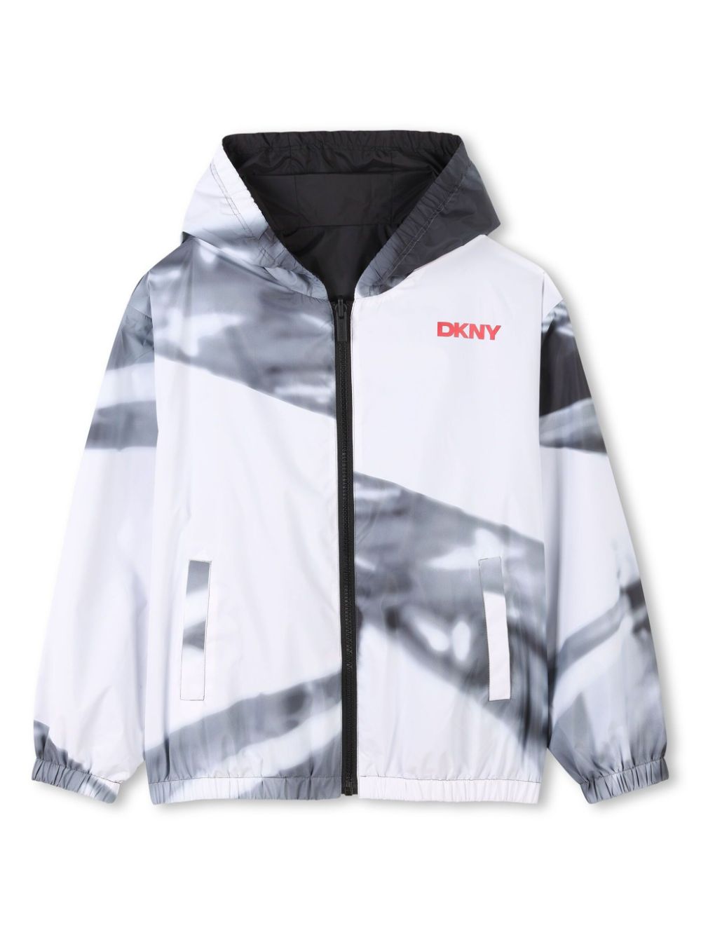 Dkny Kids reversible water-repellent windbreaker - Black