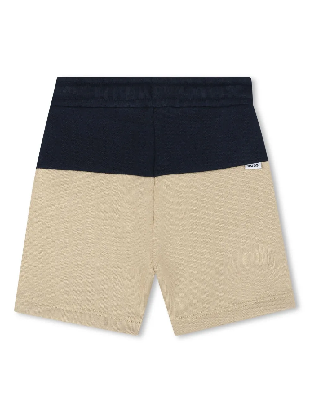 BOSS Kidswear Shorts met logoprint - Beige