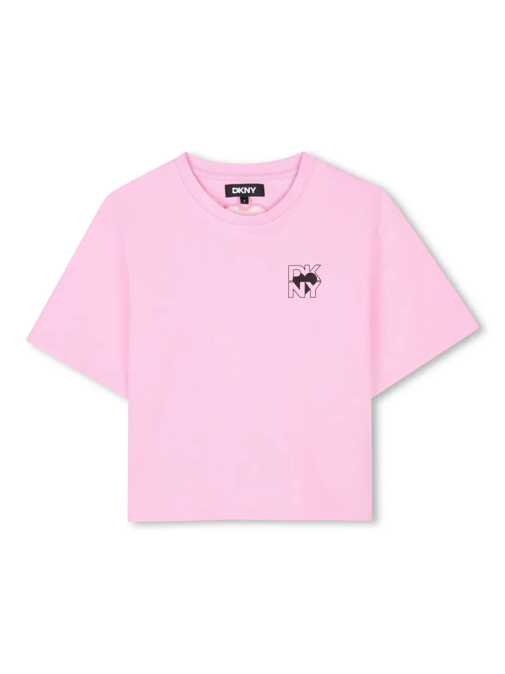 Dkny Kids T-shirt met logoprint Roze