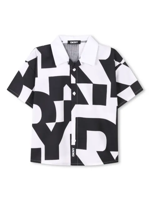 Dkny Kids geometric-print shirt