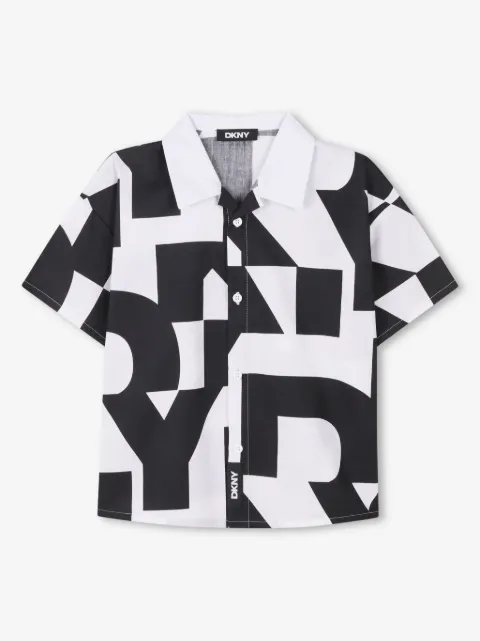 Dkny Kids geometric-print shirt