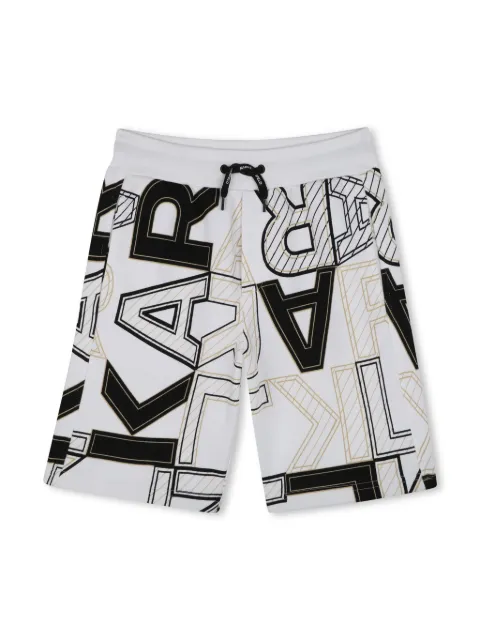 Karl Lagerfeld Kids logo-print track shorts