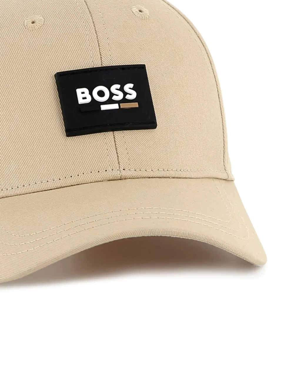 BOSS Kidswear Honkbalpet met logopatch Beige
