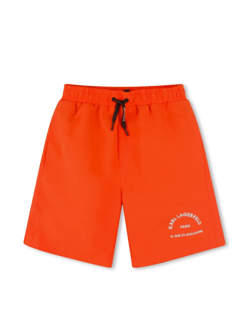 Karl Lagerfeld Kids logo-print swim shorts - Orange