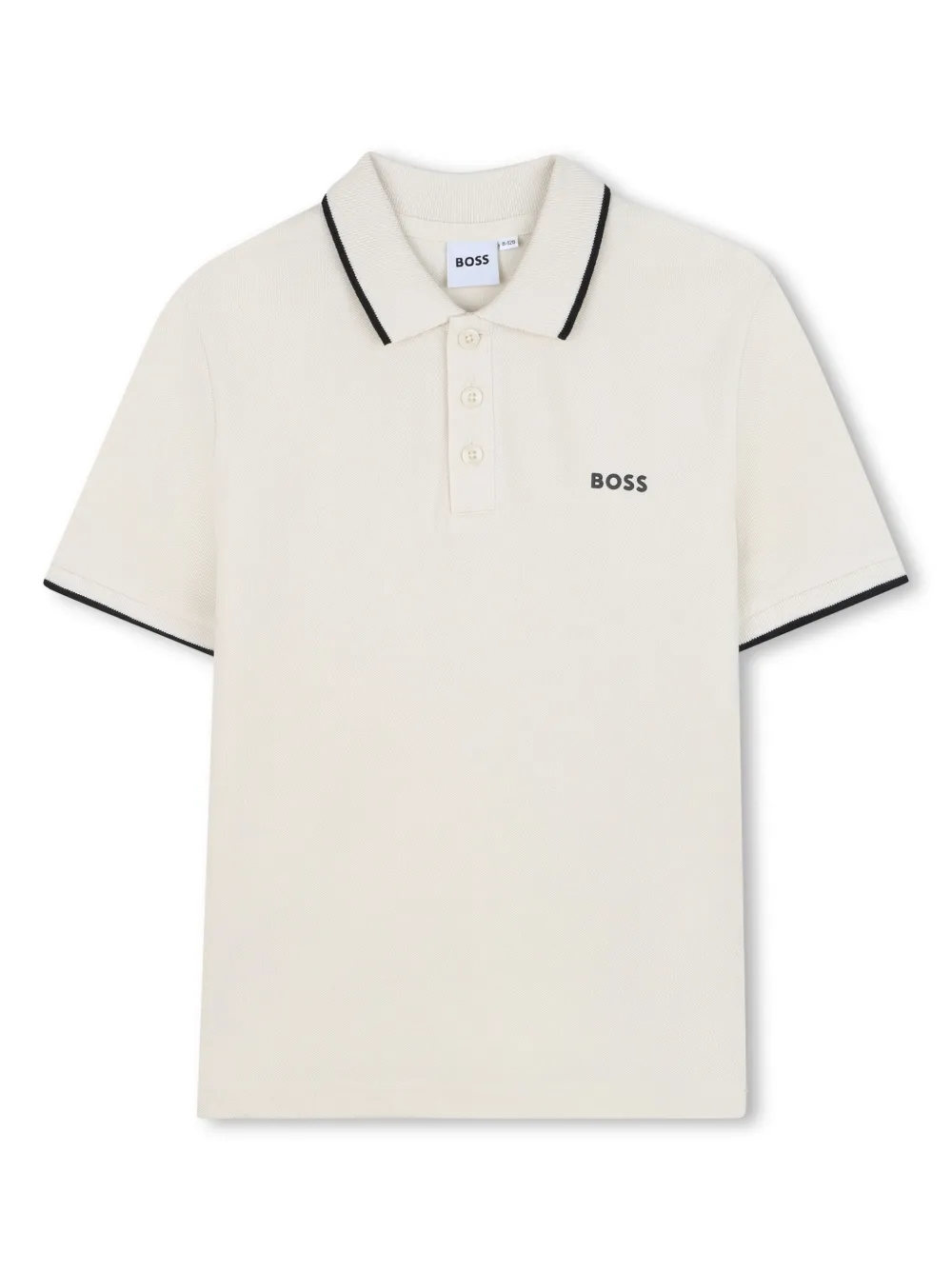 BOSS Kidswear Poloshirt met korte mouwen Beige