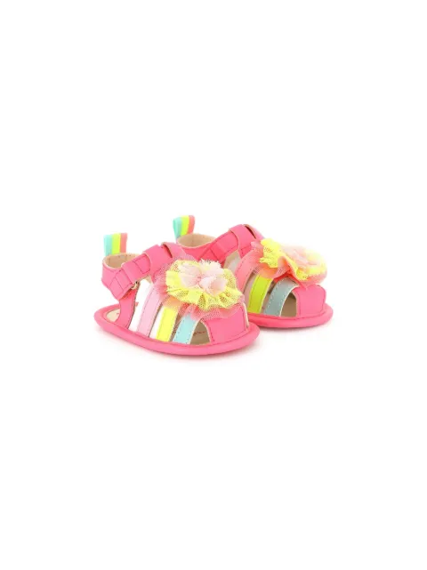 Billieblush sandalias abiertas con aplique floral