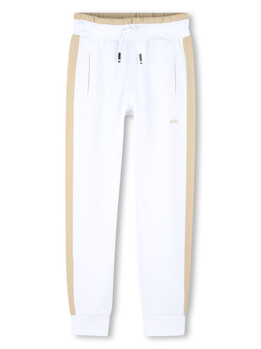 BOSS Kidswear logo joggers - White