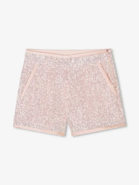 Chloé Kids shorts bordados con lentejuelas