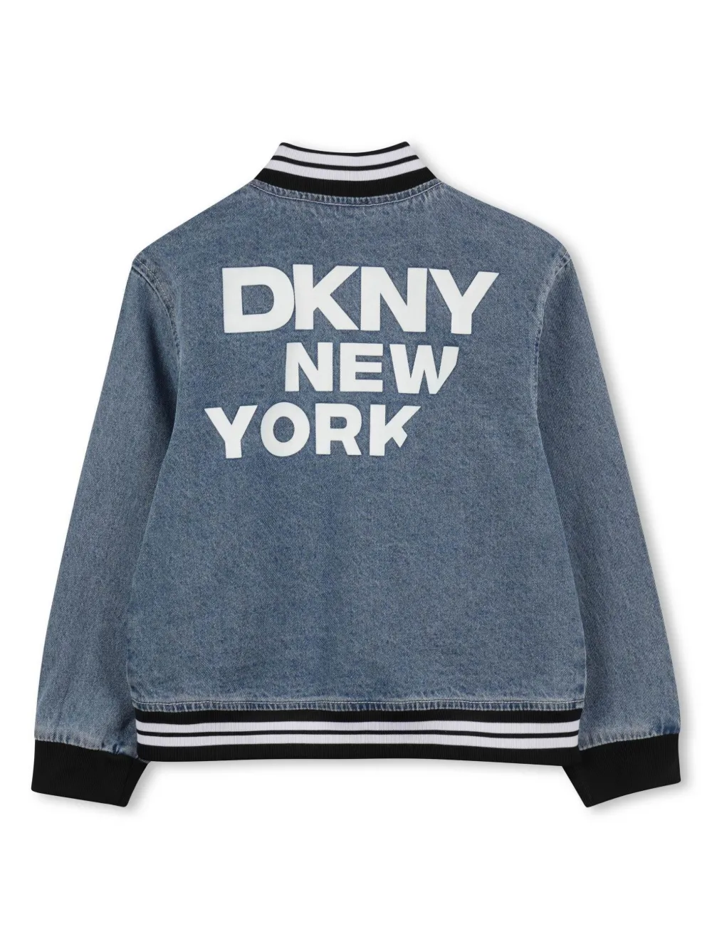 Dkny Kids Spijkerjack met logoprint - Blauw