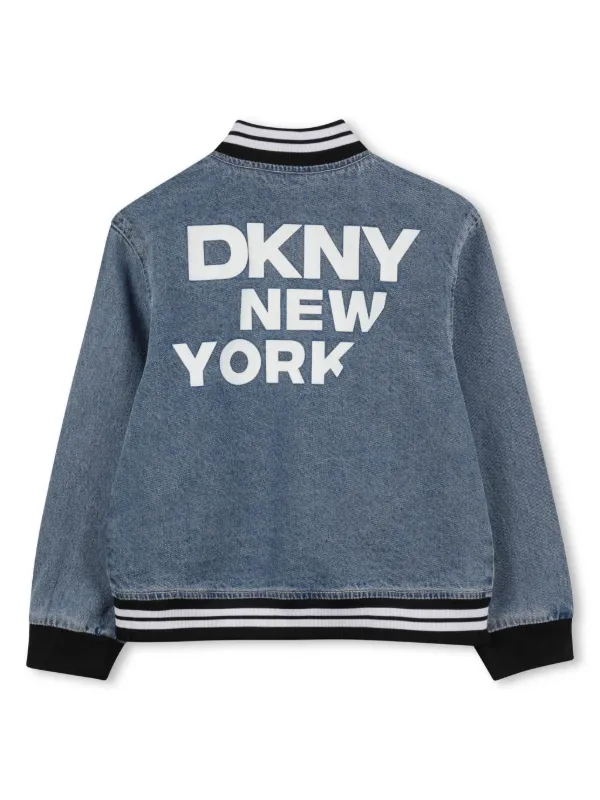 Dkny Kids logo-print Denim Jacket Blue FARFETCH ID