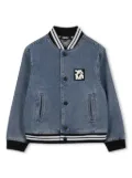 Dkny Kids logo-print denim jacket - Blue