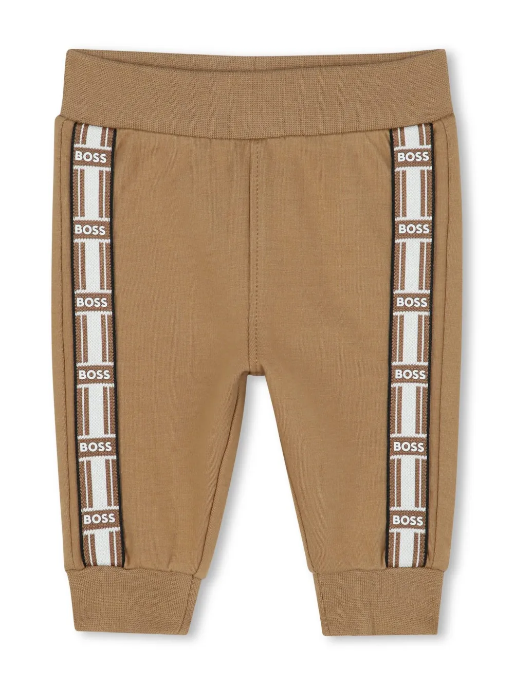 BOSS Kidswear Tweekleurig trainingspak Beige
