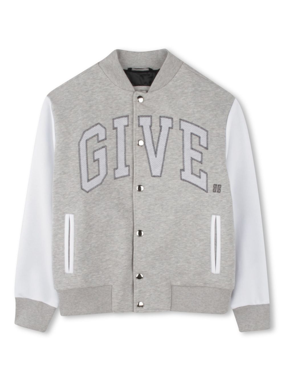 Givenchy Kids Bomberjack met logoprint Grijs