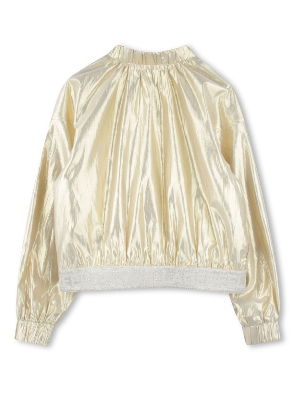 Karl Lagerfeld Kids Metallic bomberjack - Goud