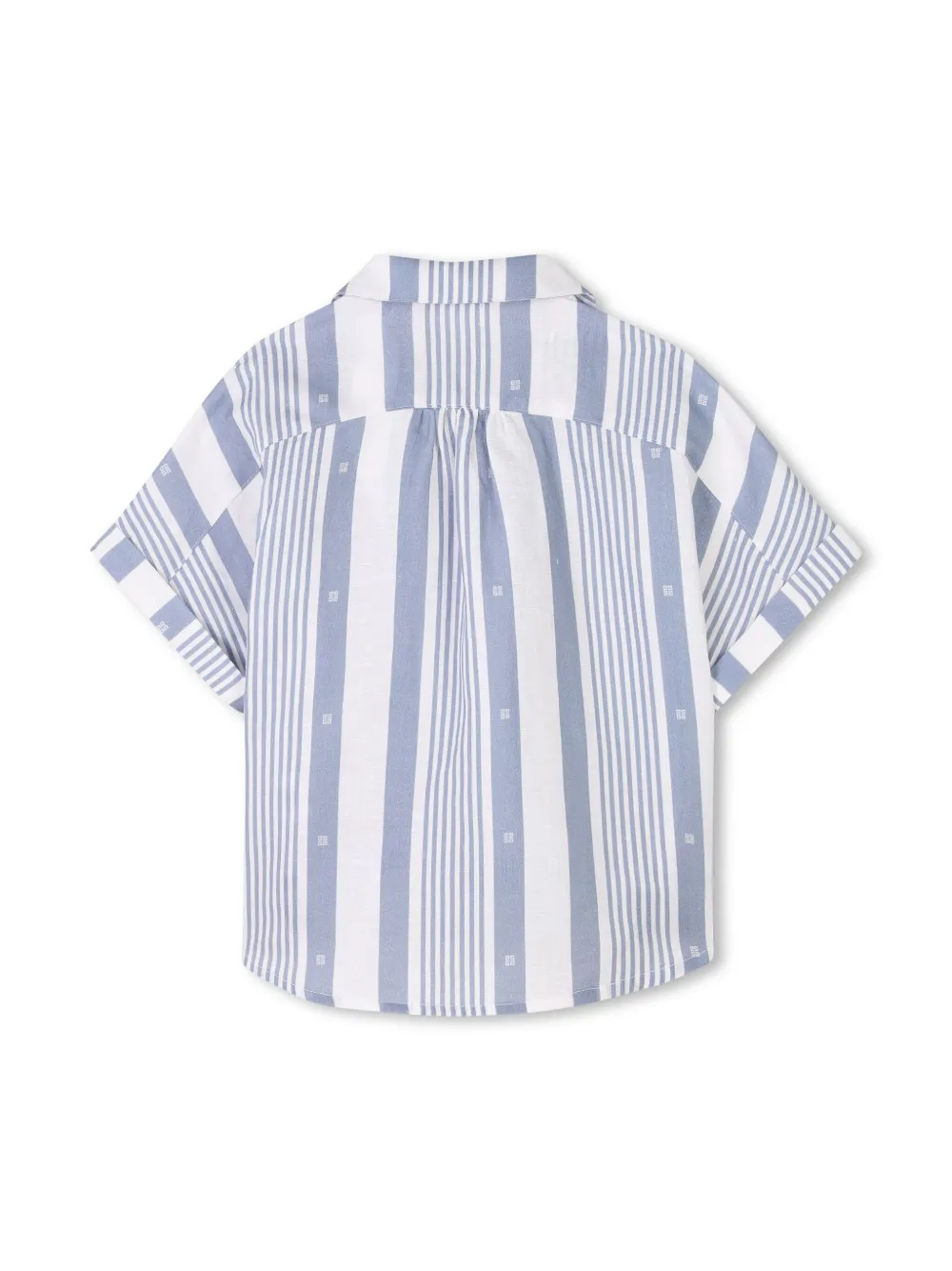 Givenchy Kids Shirt en shorts met jacquard Blauw