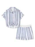 Givenchy Kids jacquard shirt and shorts set - Blue