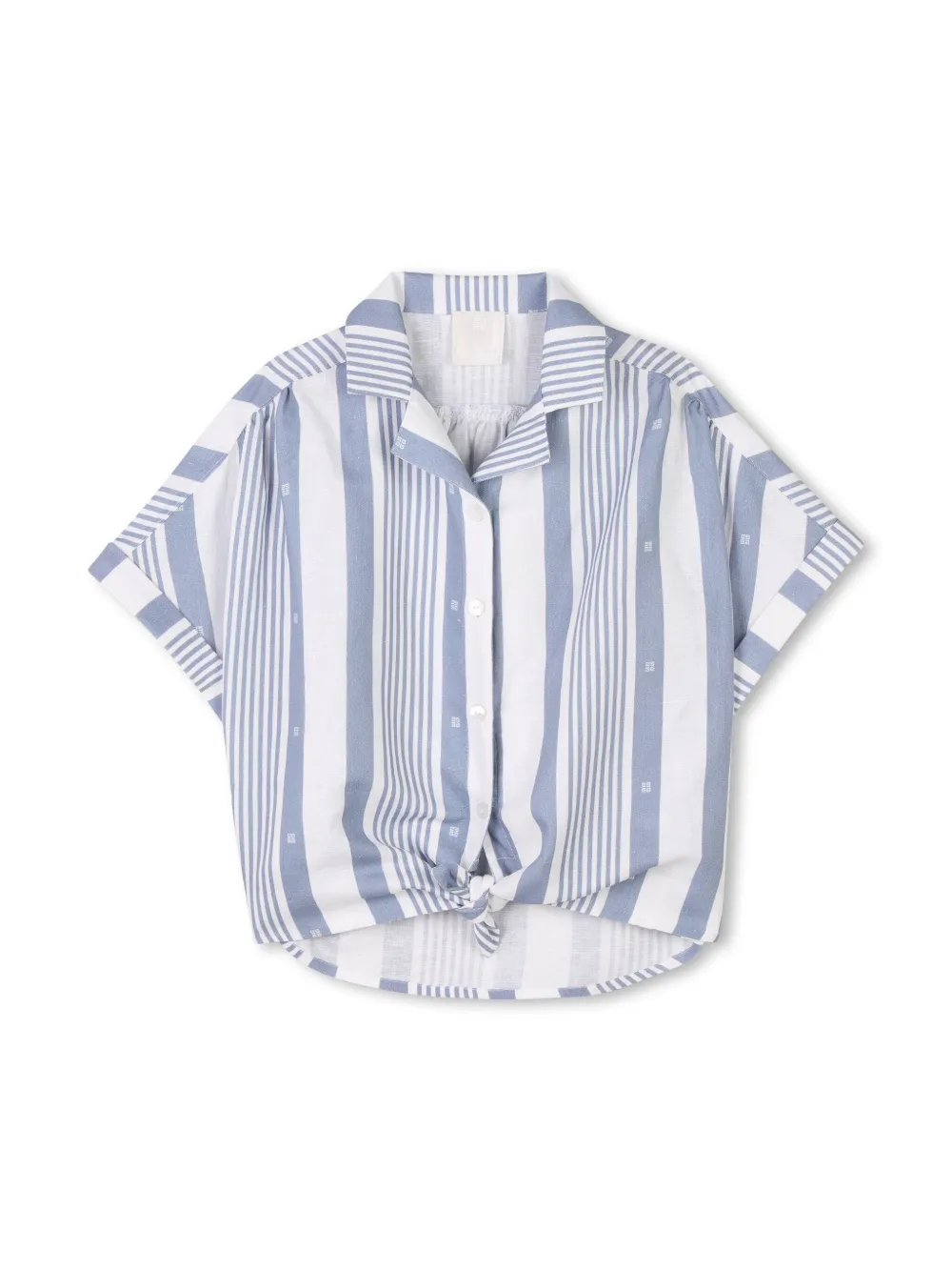 Givenchy Kids Shirt en shorts met jacquard Blauw