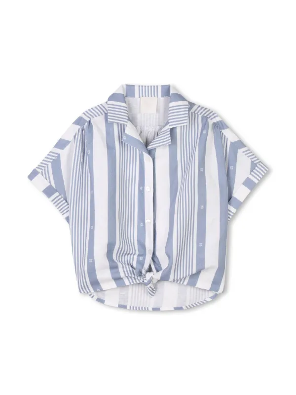 Givenchy Kids Jacquard Shirt And Shorts Set | Blue | FARFETCH