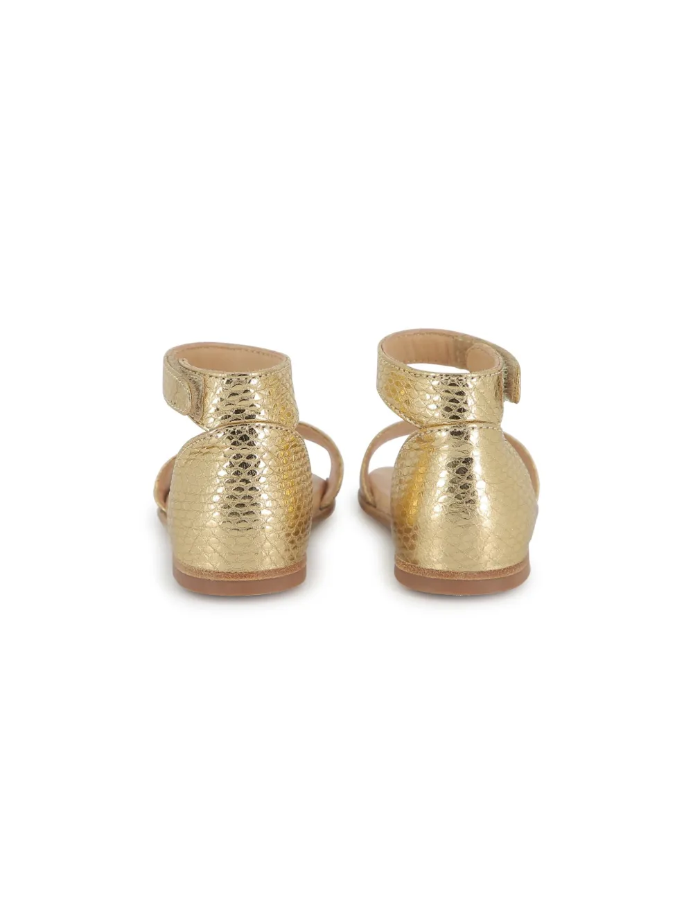 Chloé Kids metallic sandals Gold