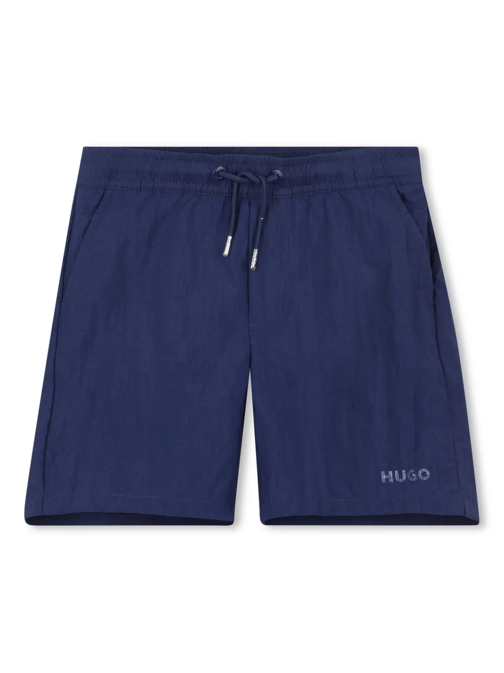 HUGO KIDS Zwembroek met logoprint Blauw