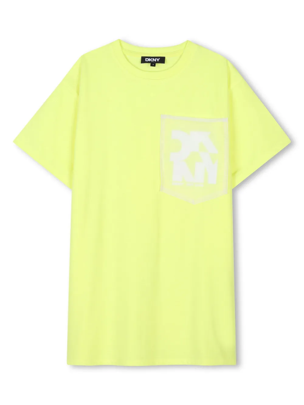 Dkny Kids T-shirtjurk met logoprint Geel