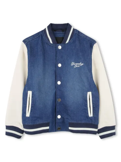 Givenchy Kids Jaqueta bomber com logo