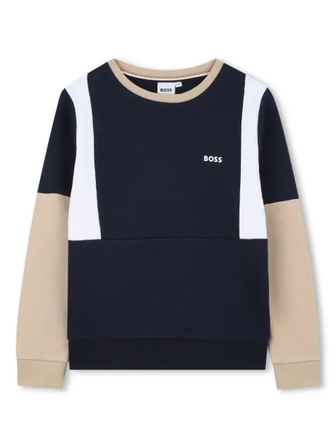 BOSS Kidswear colour-block sweatshirt