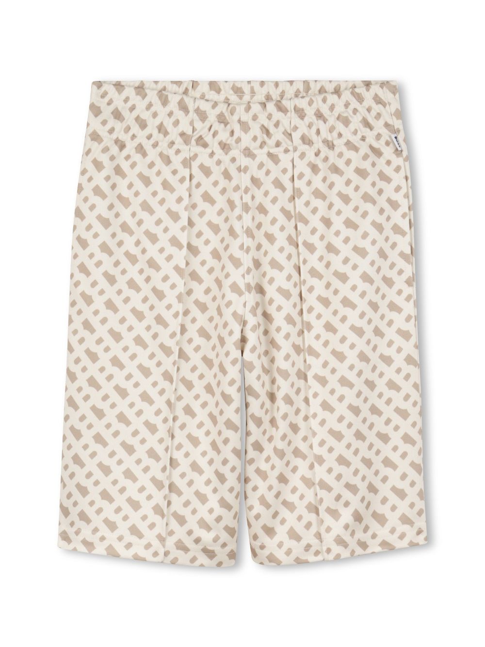 BOSS Kidswear Shorts met logoprint Beige