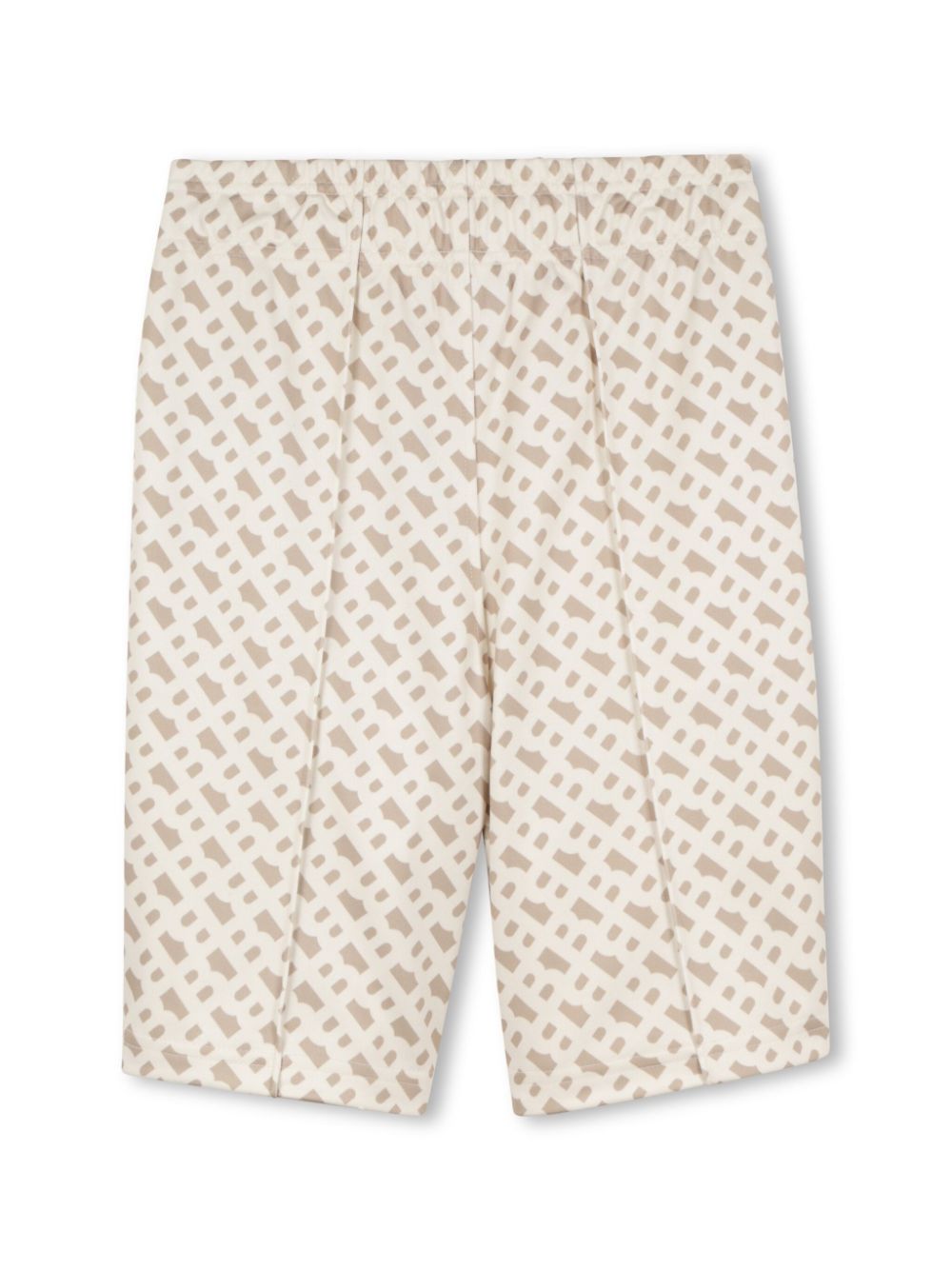 BOSS Kidswear Shorts met logoprint - Beige