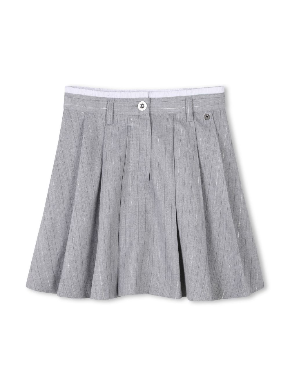 Dkny Kids pinstriped mini skirt - Grey