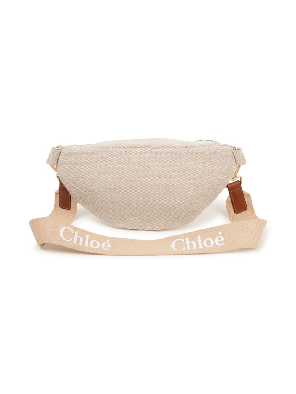 Chloé Kids Schoudertas met logo - Beige