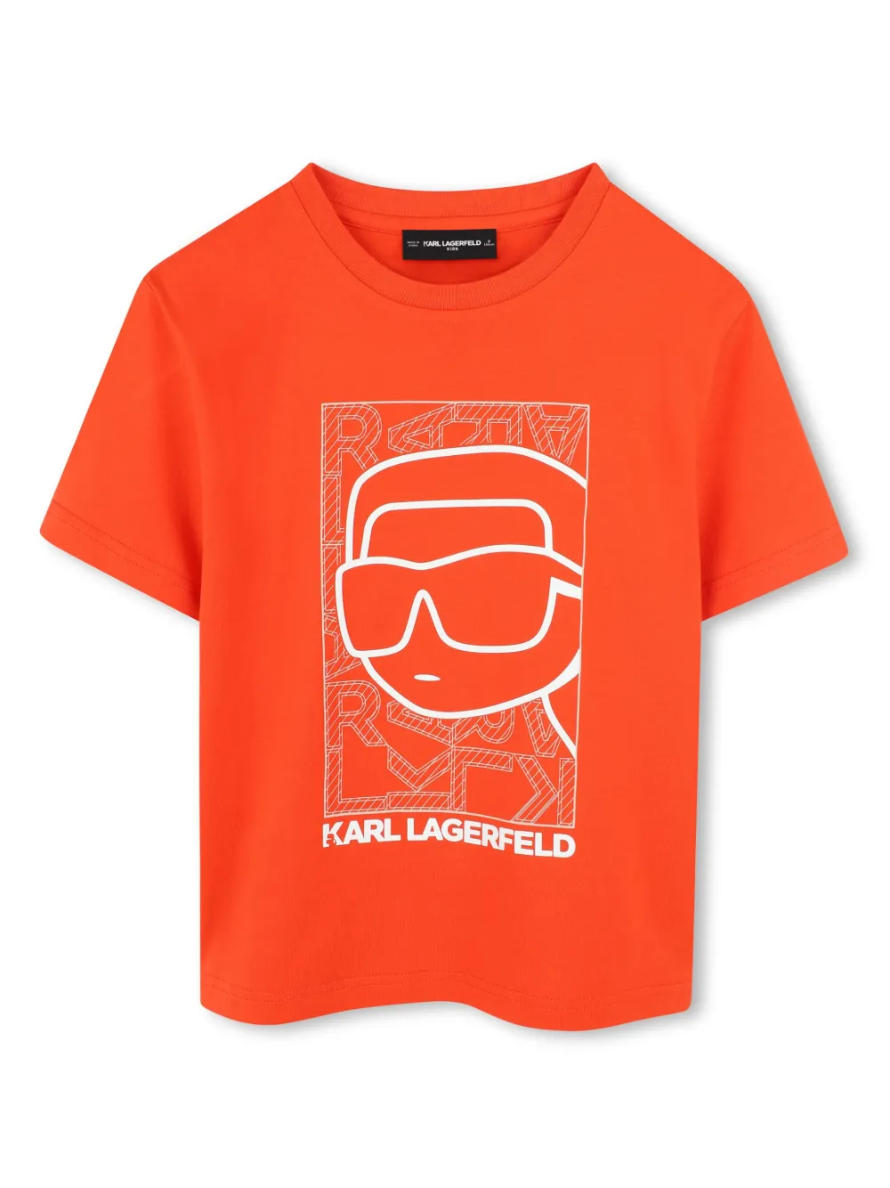 Karl Lagerfeld Kids Ikonik Karl T-shirt | Orange | Image 1