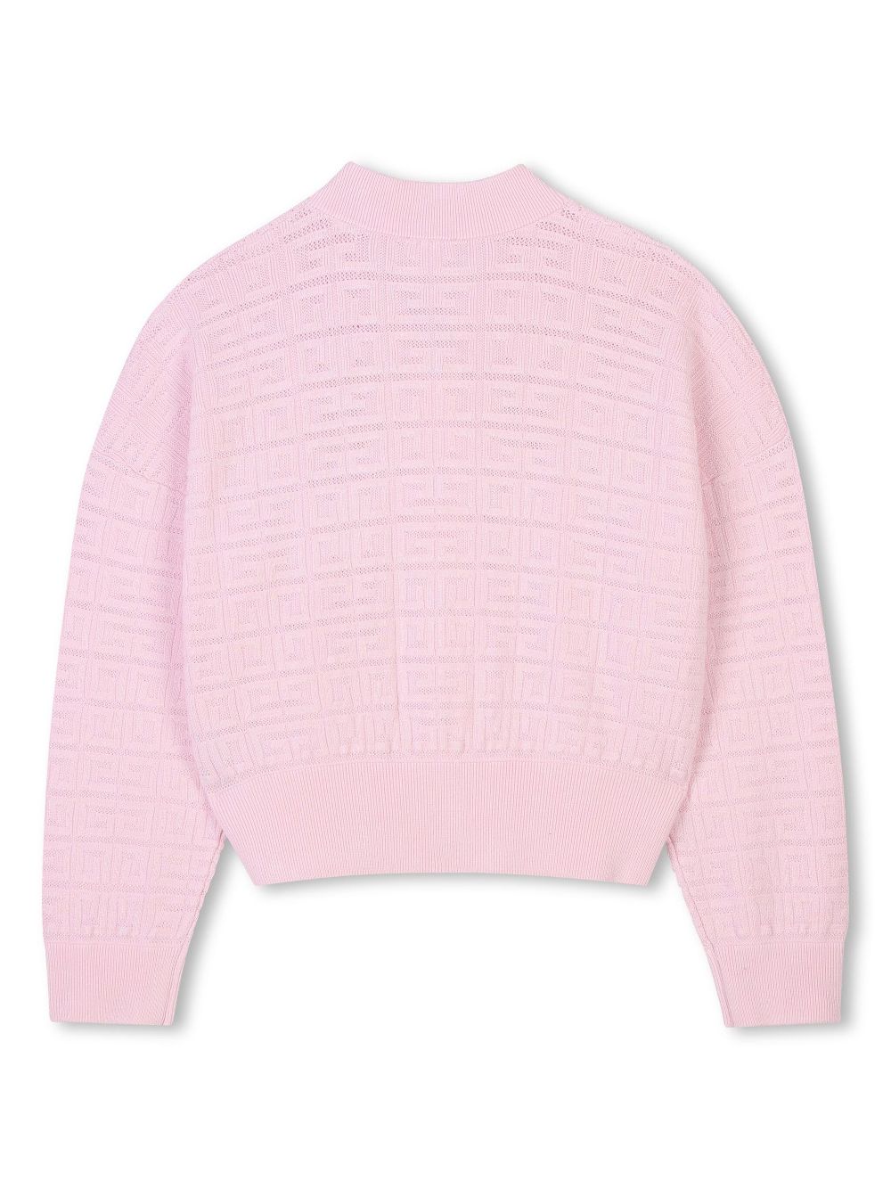 Givenchy Kids 4G jacquard pattern knit cardigan - Pink